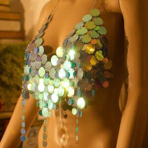 Sexy Plastic Pastilles Top / Shein /Size L